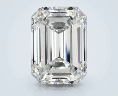 8.12ct F VVS2 Rare Carat Ideal Cut Emerald Diamond