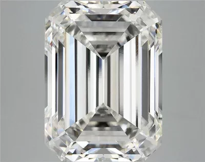 12.57ct F VVS2 Excellent Cut Emerald Lab Grown Diamond