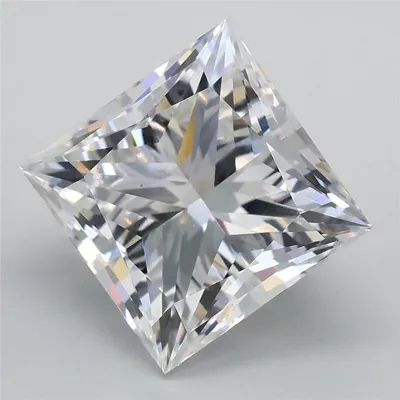 4.01ct E VS1 Rare Carat Ideal Cut Princess Lab Grown Diamond