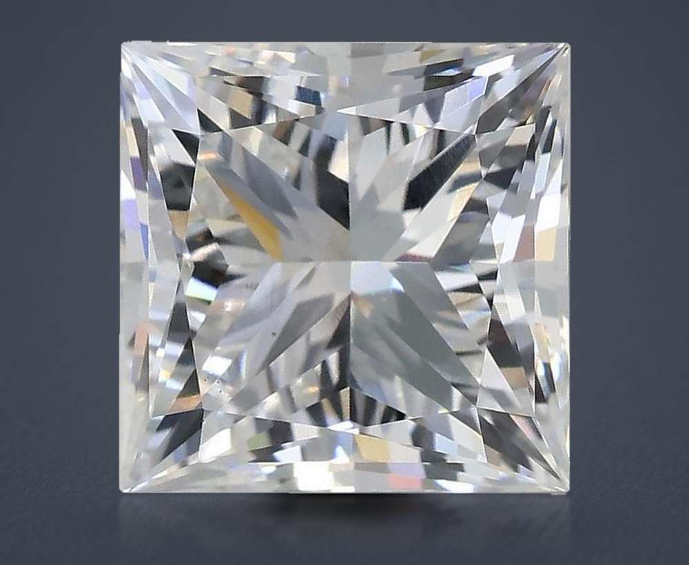 4.01ct E VS1 Rare Carat Ideal Cut Princess Lab Grown Diamond