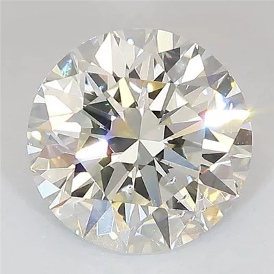 3.01ct J SI1 Excellent Cut Round Lab Grown Diamond