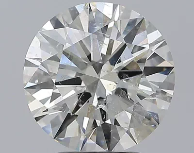 2.73ct I SI2 Rare Carat Ideal Cut Round Diamond