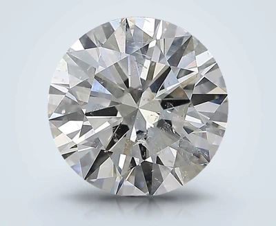 2.73ct I SI2 Rare Carat Ideal Cut Round Diamond