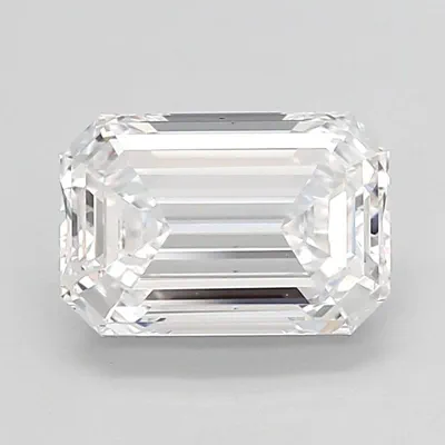 2.10ct D VVS1 Rare Carat Ideal Cut Emerald Lab Grown Diamond