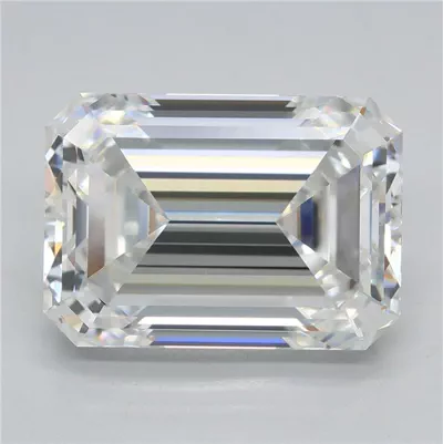4.08ct F VVS2 Rare Carat Ideal Cut Emerald Lab Grown Diamond