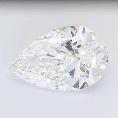 18.06ct F VVS2 Rare Carat Ideal Cut Pear Lab Grown Diamond