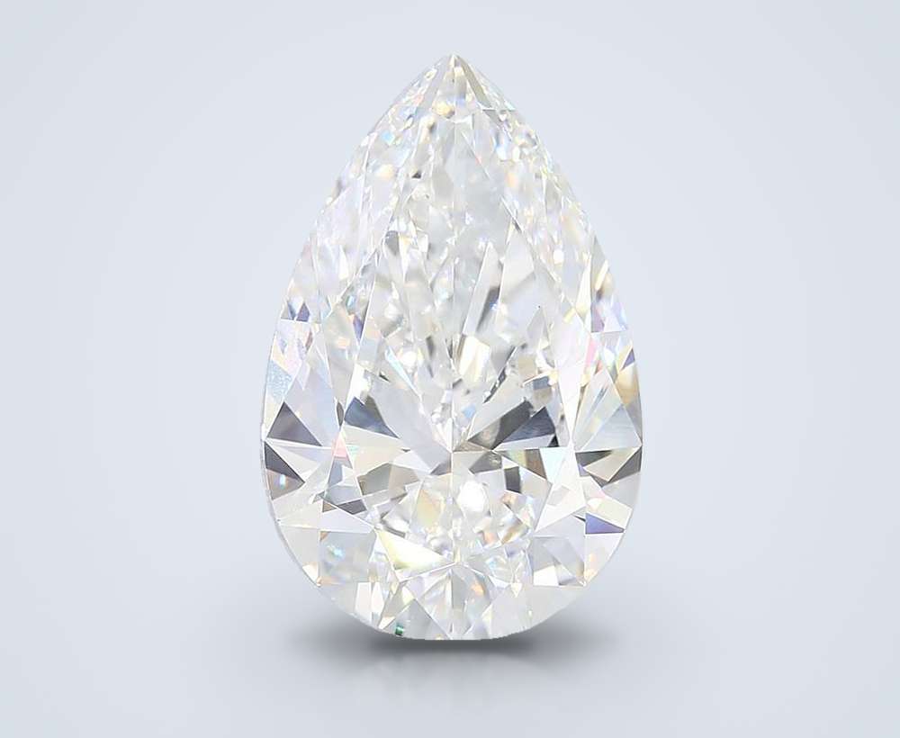 18.06ct F VVS2 Rare Carat Ideal Cut Pear Lab Grown Diamond