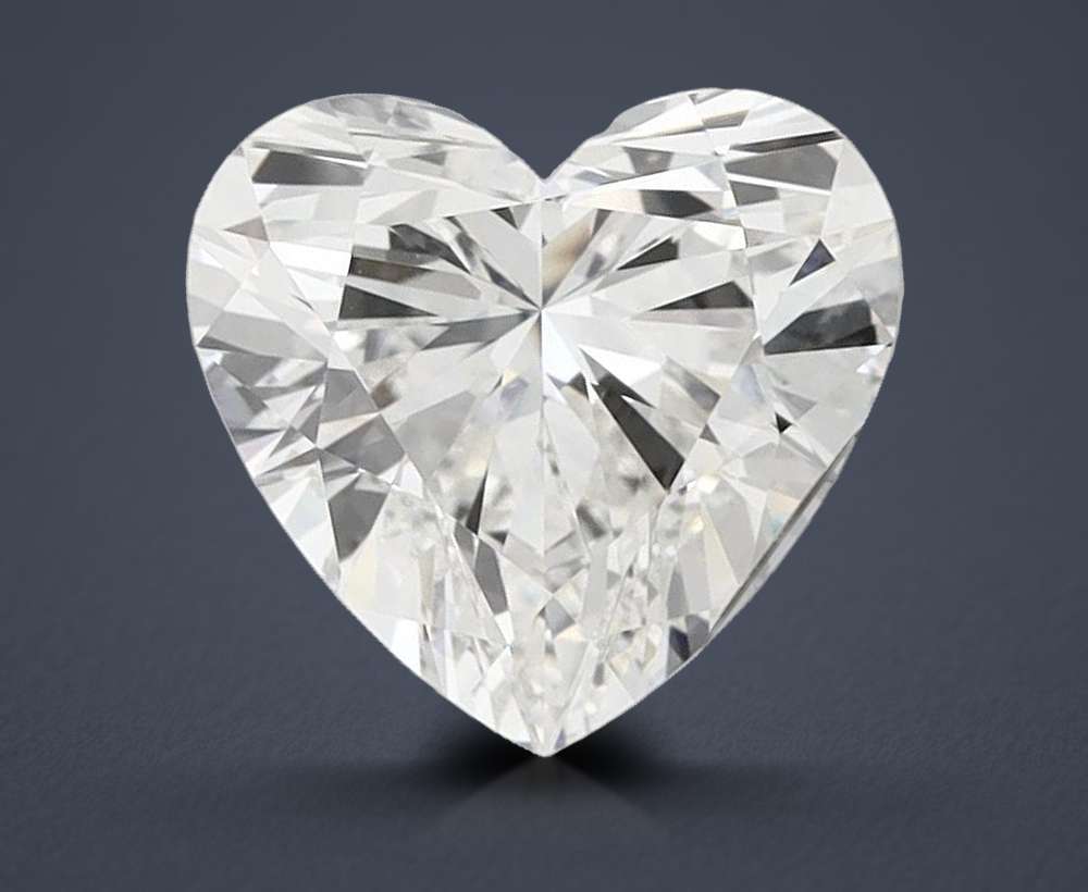 5.07ct F VVS2 Rare Carat Ideal Cut Heart Lab Grown Diamond