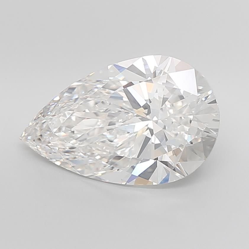 9.01ct F VS1 Rare Carat Ideal Cut Pear Lab Grown Diamond