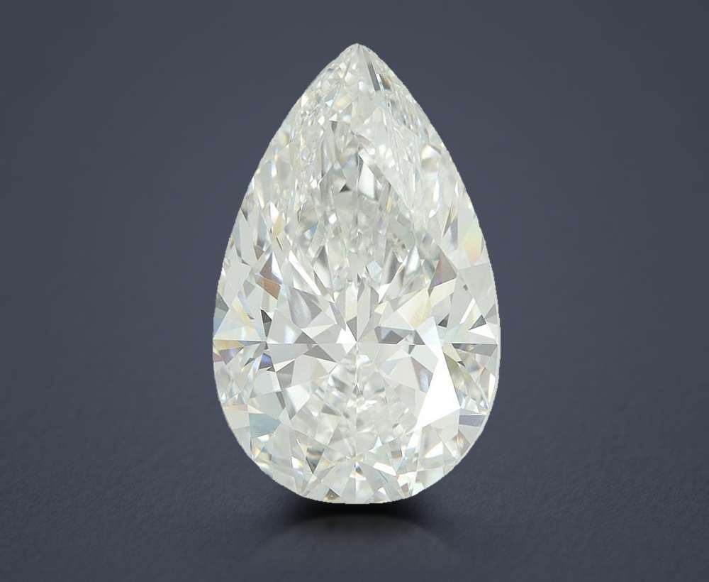 8.03ct F VVS2 Rare Carat Ideal Cut Pear Lab Grown Diamond