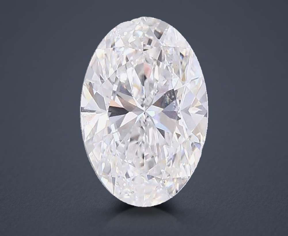 5.01ct D VS1 Rare Carat Ideal Cut Oval Lab Grown Diamond