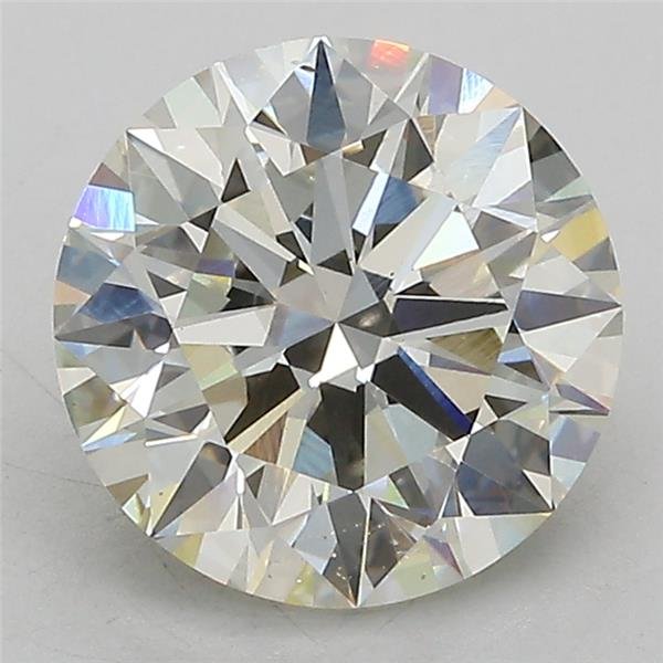 3.08ct J VS1 Rare Carat Ideal Cut Round Lab Grown Diamond