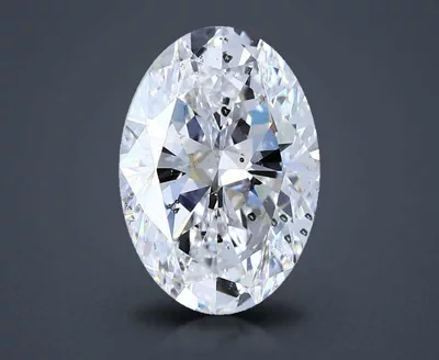 2.66ct D SI2 Rare Carat Ideal Cut Oval Diamond