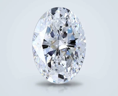 2.66ct D SI2 Rare Carat Ideal Cut Oval Diamond