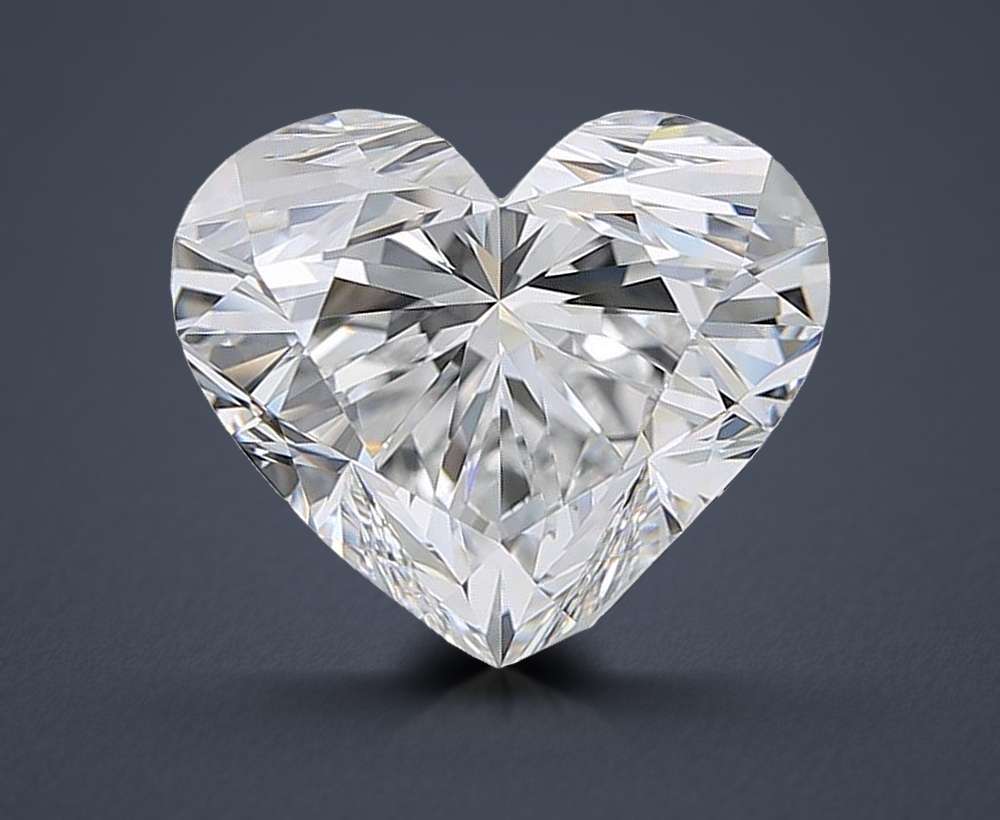 5.43ct D VVS1 Rare Carat Ideal Cut Heart Diamond