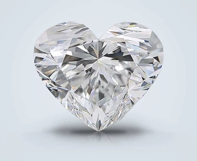 5.43ct D VVS1 Rare Carat Ideal Cut Heart Diamond