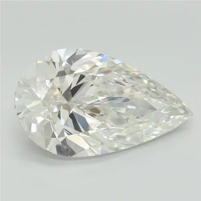 5.05ct F VVS2 Rare Carat Ideal Cut Pear Lab Grown Diamond