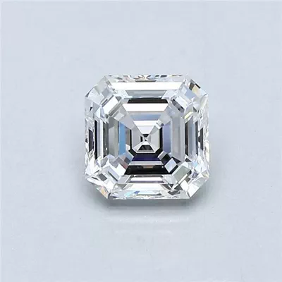 0.90ct E VVS2 Rare Carat Ideal Cut Asscher Diamond