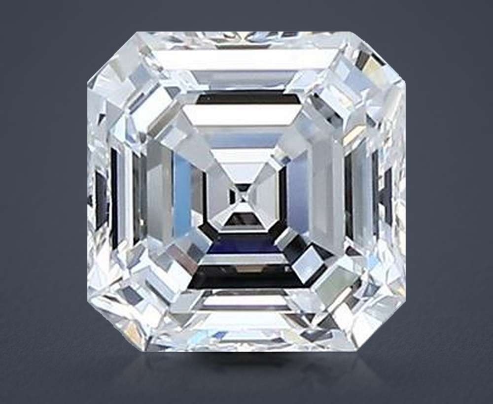 0.90ct E VVS2 Rare Carat Ideal Cut Asscher Diamond