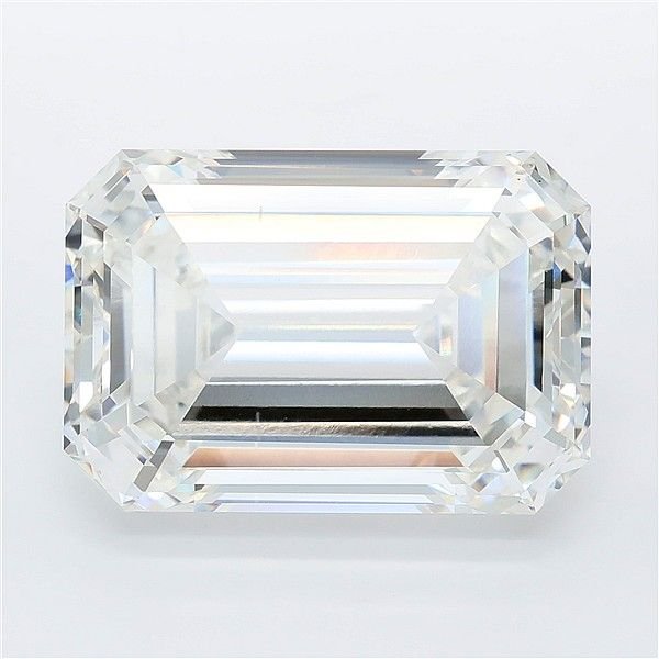 18.09ct F VVS2 Rare Carat Ideal Cut Emerald Lab Grown Diamond