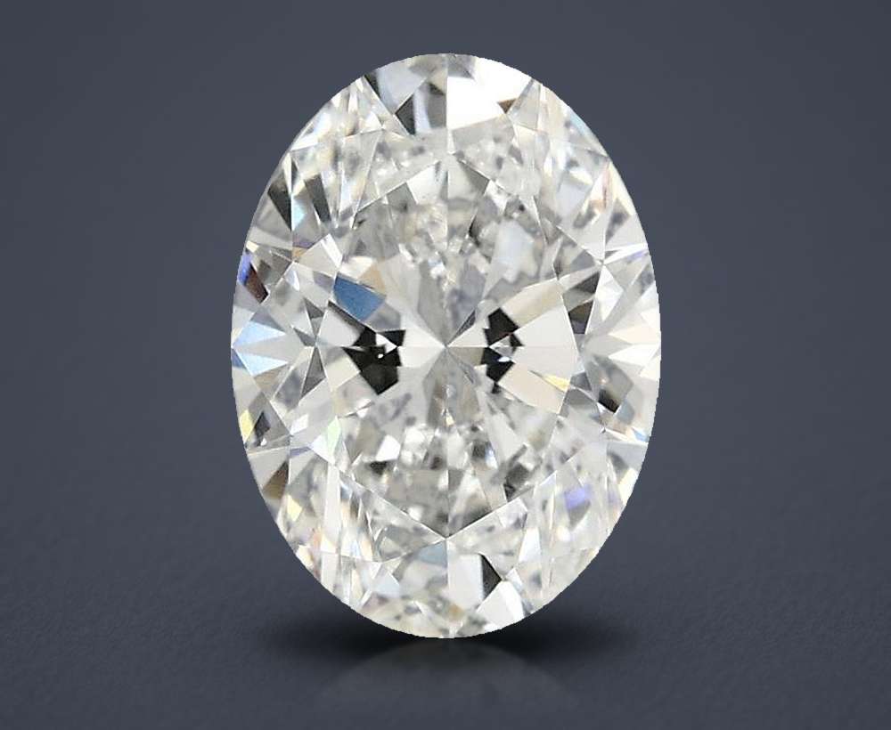 1.60ct E VS2 Rare Carat Ideal Cut Oval Lab Grown Diamond