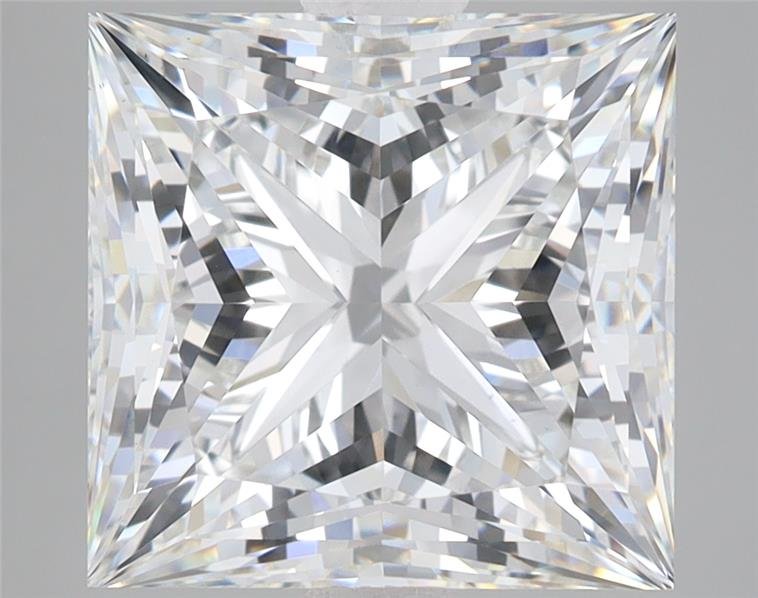 6.29ct F VS1 Rare Carat Ideal Cut Princess Lab Grown Diamond
