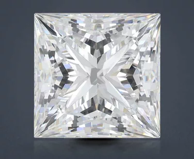 6.29ct F VS1 Rare Carat Ideal Cut Princess Lab Grown Diamond