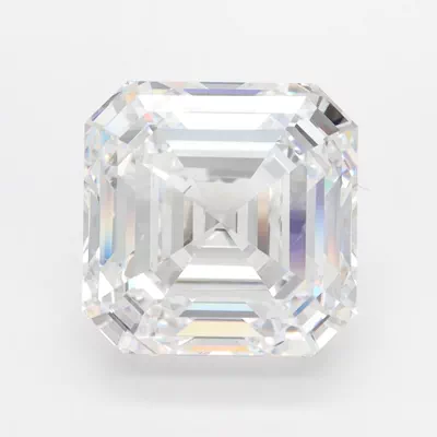 6.23ct E VVS1 Rare Carat Ideal Cut Asscher Lab Grown Diamond