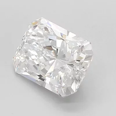 2.05ct D VVS2 Rare Carat Ideal Cut Radiant Lab Grown Diamond