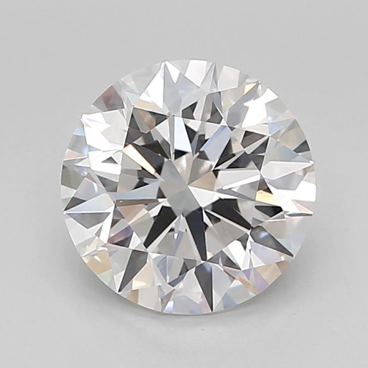 3.06ct D VVS2 Rare Carat Ideal Cut Round Lab Grown Diamond