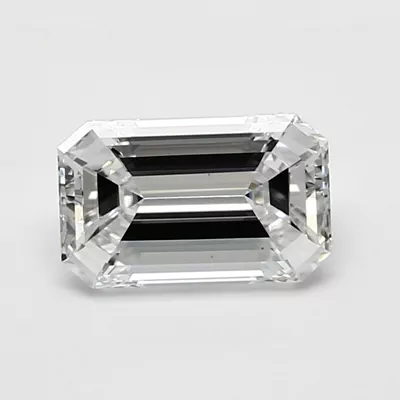 0.70ct D VS2 Very Good Cut Emerald Diamond