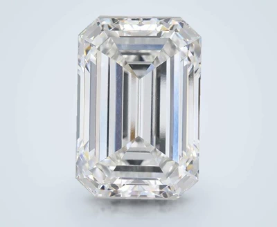 20.24ct F VVS2 Rare Carat Ideal Cut Emerald Lab Grown Diamond