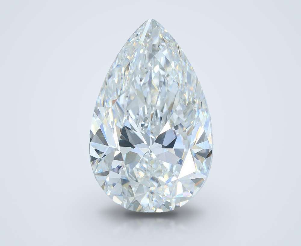 14.07ct F VVS2 Rare Carat Ideal Cut Pear Lab Grown Diamond