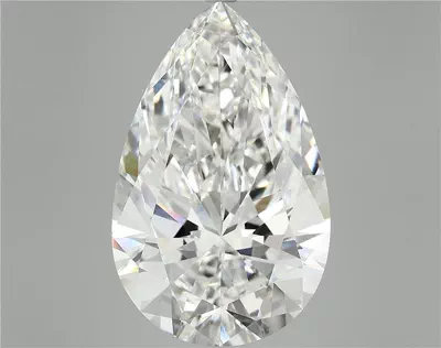 11.92ct E VVS2 Rare Carat Ideal Cut Pear Lab Grown Diamond