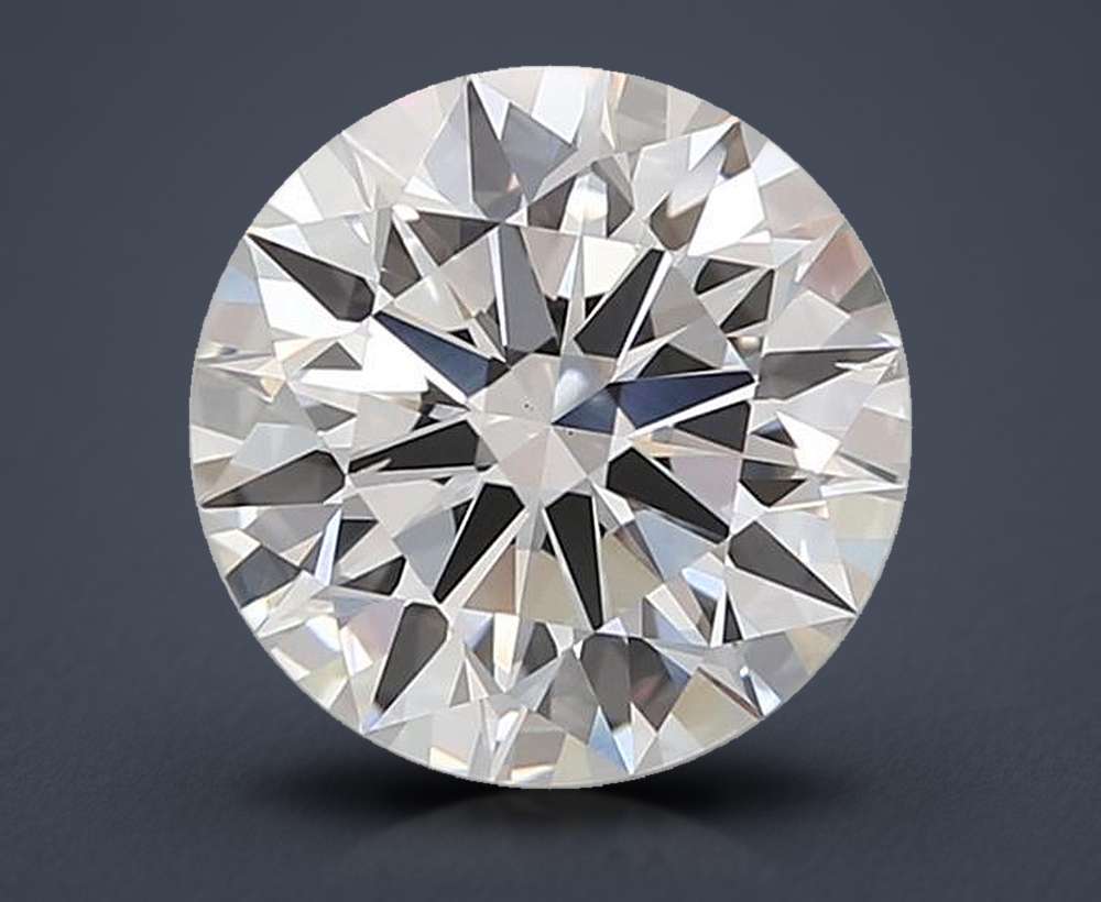 3.02ct F VS2 Rare Carat Ideal Cut Round Lab Grown Diamond