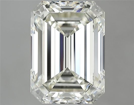 5.01ct J VVS2 Rare Carat Ideal Cut Emerald Diamond