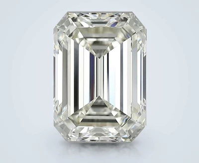 5.01ct J VVS2 Rare Carat Ideal Cut Emerald Diamond