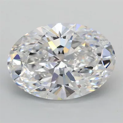 3.01ct D VVS2 Rare Carat Ideal Cut Oval Lab Grown Diamond