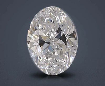 0.73ct D IF Rare Carat Ideal Cut Oval Lab Grown Diamond