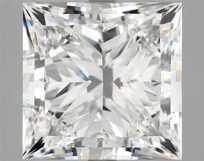 8.03ct F VVS2 Rare Carat Ideal Cut Princess Lab Grown Diamond