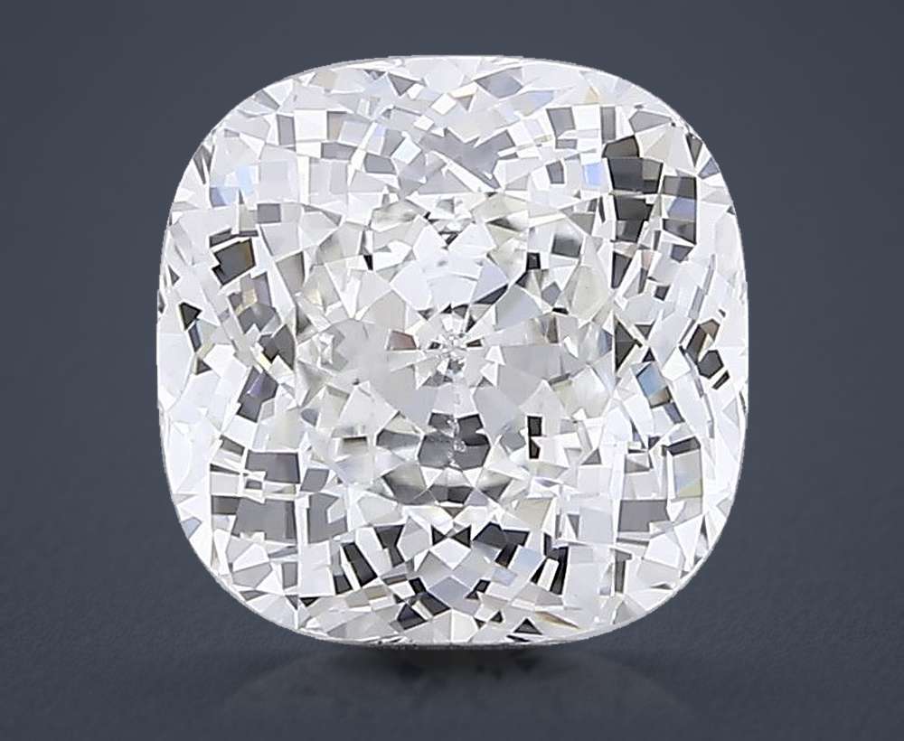 3.11ct F VVS2 Rare Carat Ideal Cut Cushion Lab Grown Diamond