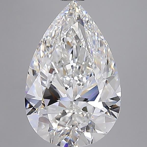 10.00ct F VVS2 Rare Carat Ideal Cut Pear Lab Grown Diamond