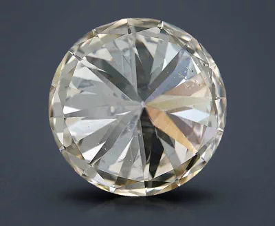 3.08ct K SI1 Rare Carat Ideal Cut Round Diamond