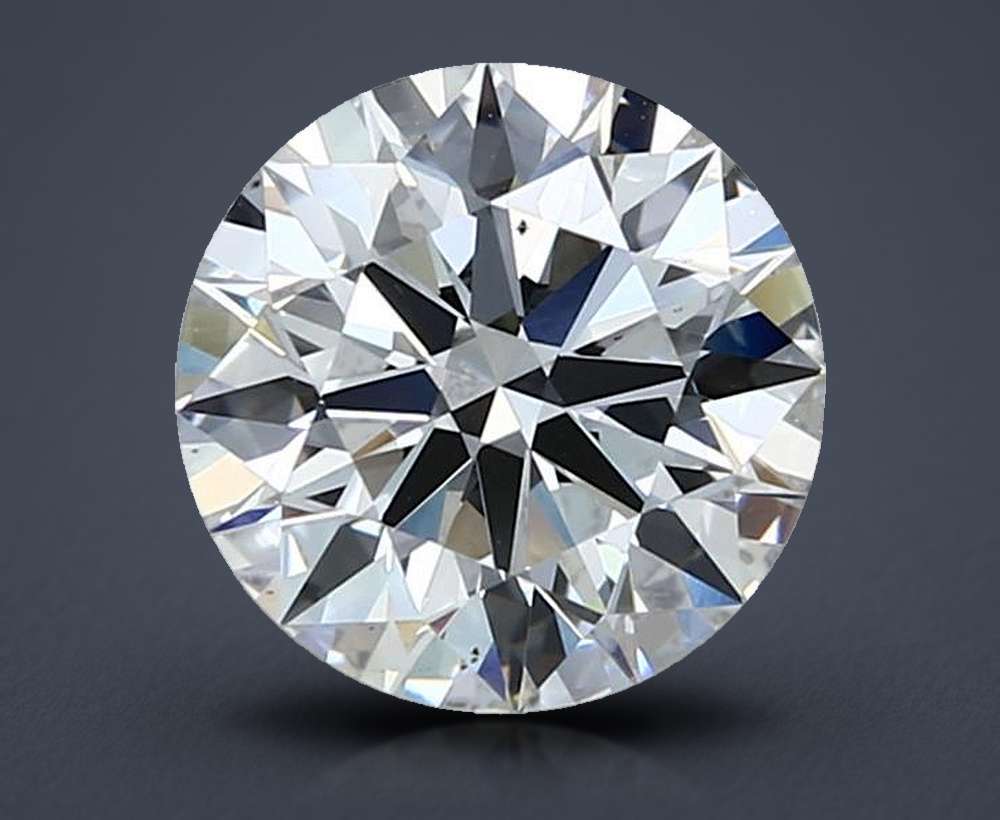 2.01ct F VS2 Rare Carat Ideal Cut Round Lab Grown Diamond