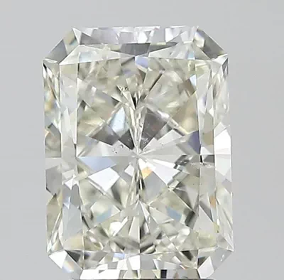 2.66ct K SI2 Rare Carat Ideal Cut Radiant Diamond