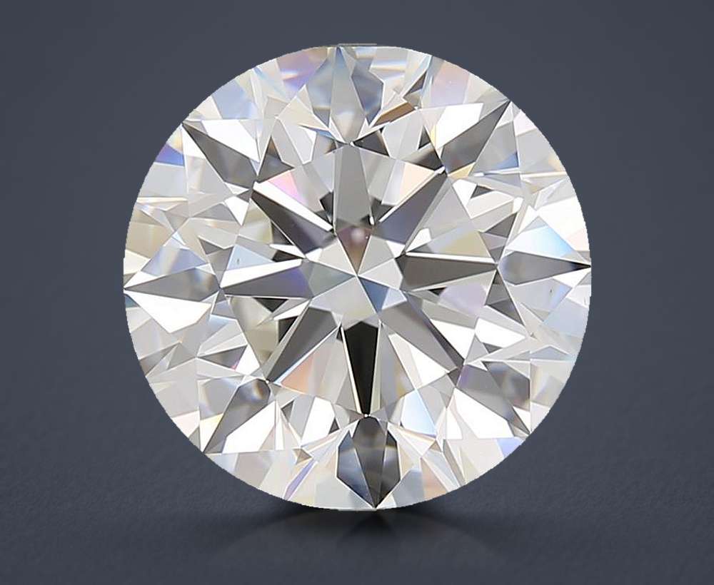 7.01ct H VS1 Rare Carat Ideal Cut Round Diamond