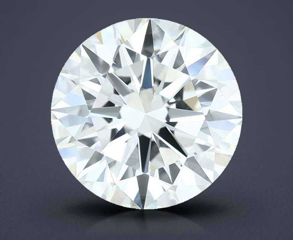 3.01ct J VS1 Rare Carat Ideal Cut Round Diamond