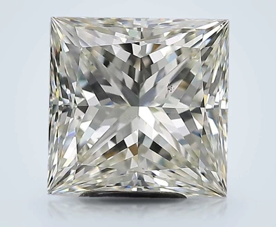 5.01ct K SI1 Rare Carat Ideal Cut Princess Diamond