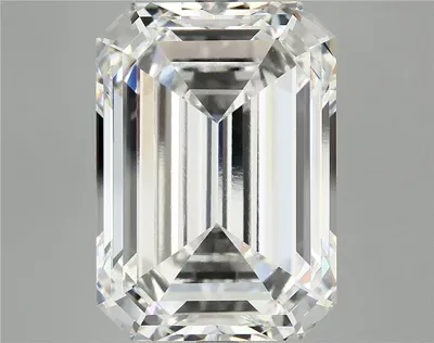 13.45ct F VVS2 Rare Carat Ideal Cut Emerald Lab Grown Diamond