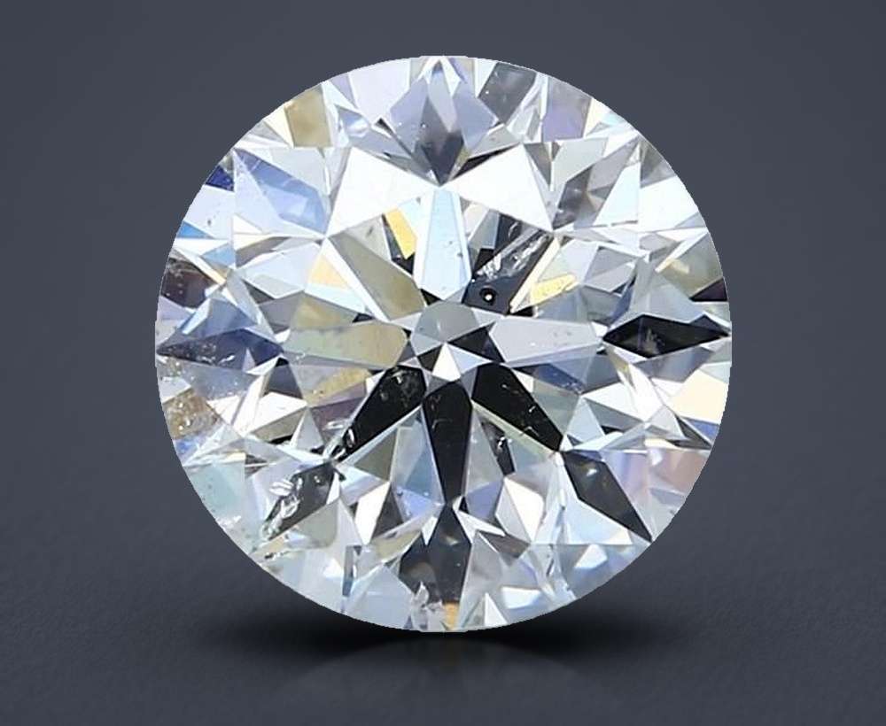 3.70ct I SI2 Excellent Cut Round Diamond